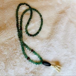 108 Mala Bead Necklace in Aventurine